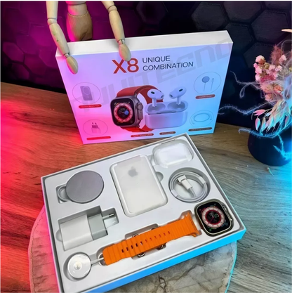 Oferta Black Friday! Trio Smartwatch, AirPods Pro e Cargador X8